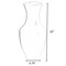 Modern Large Tall flower vase, White Unique Trumpet Floor Vase, 22 Inch High Floor Vase, Home Interior Decoration, Modern Floor Vase, Tall Floor Vases for Entryway and Living Room and Office